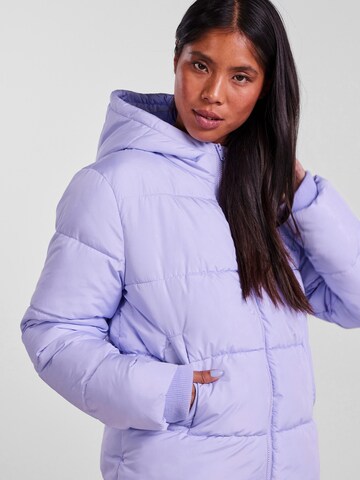 PIECES Winter Jacket 'Bee' in Purple