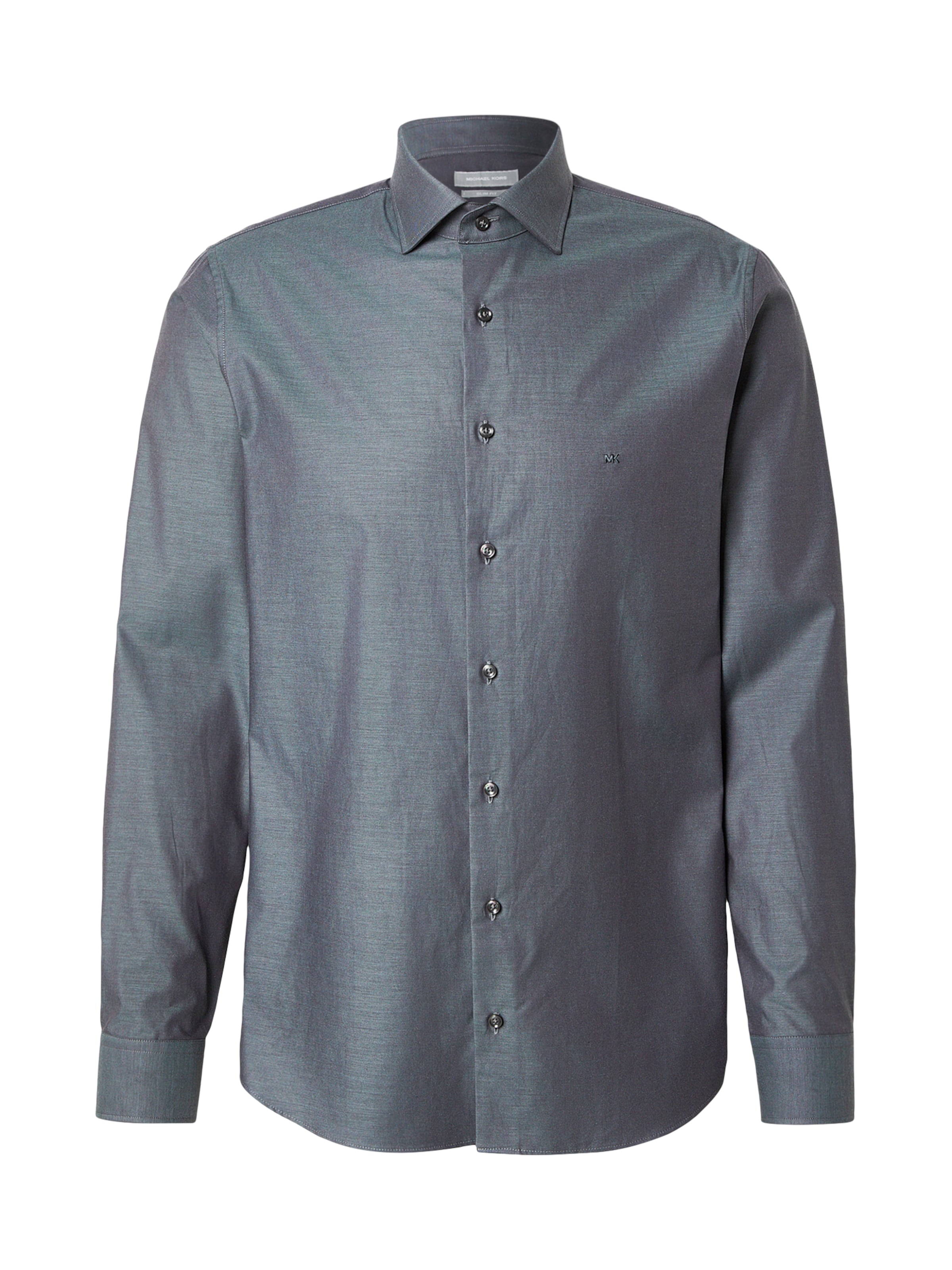 Michael Kors Slim fit Overhemd in Groen: voorkant