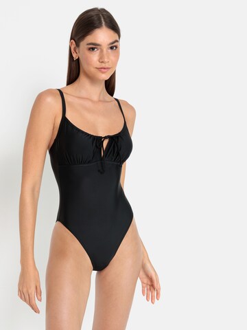 LSCN by LASCANA Swimsuit 'Gina' in Black: front