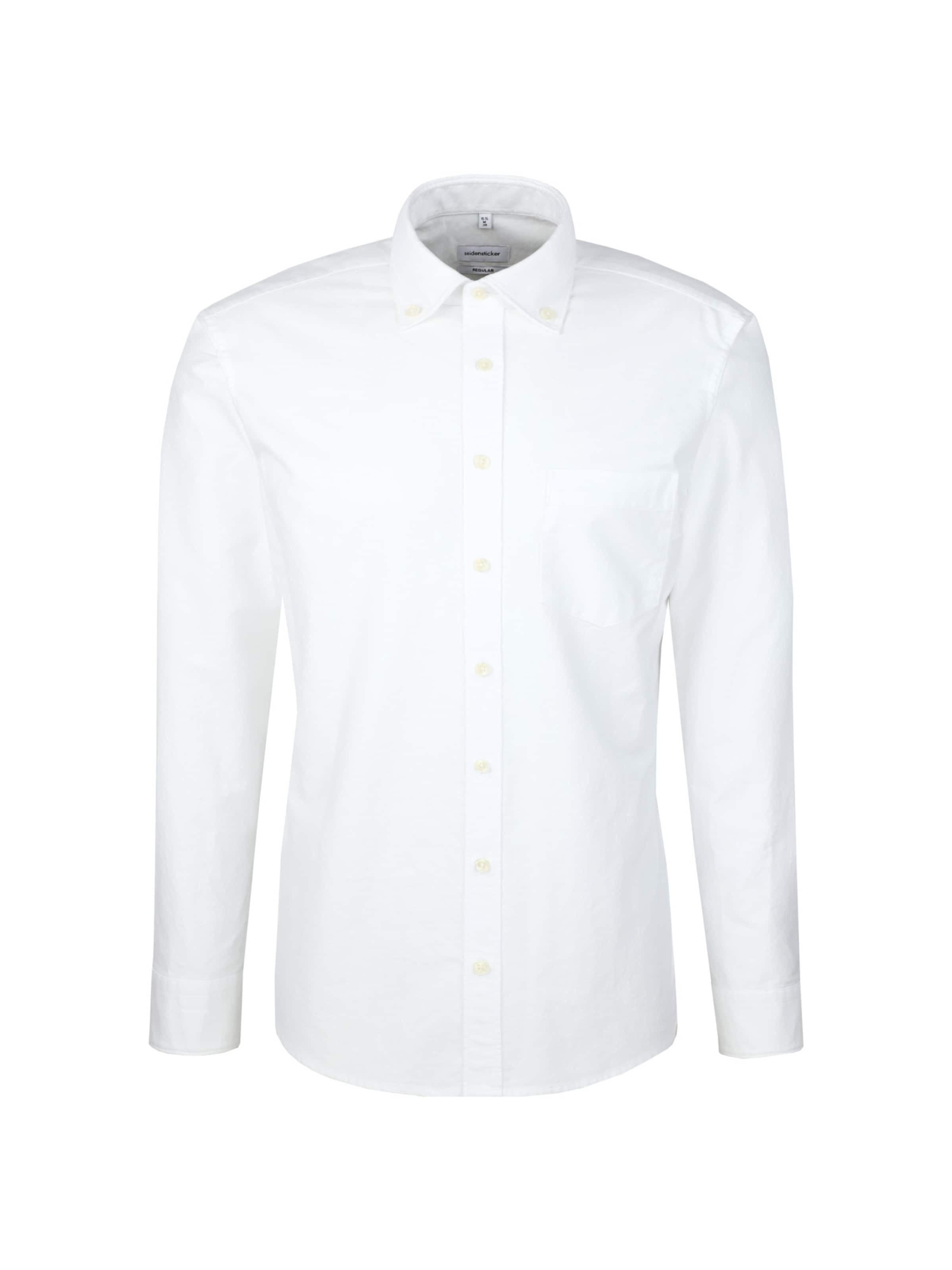 SEIDENSTICKER Overhemd 'Smart Casual' in Wit: voorkant