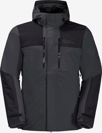 JACK WOLFSKIN Outdoorjacke 'Jasper' in Schwarz: predná strana