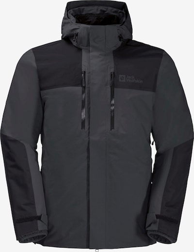 JACK WOLFSKIN Outdoor jacket 'Jasper' in Basalt grey / Black, Item view