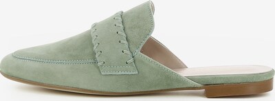 Gianluca Pisati Damen Pantolette Cinzia in hellgrün, Produktansicht