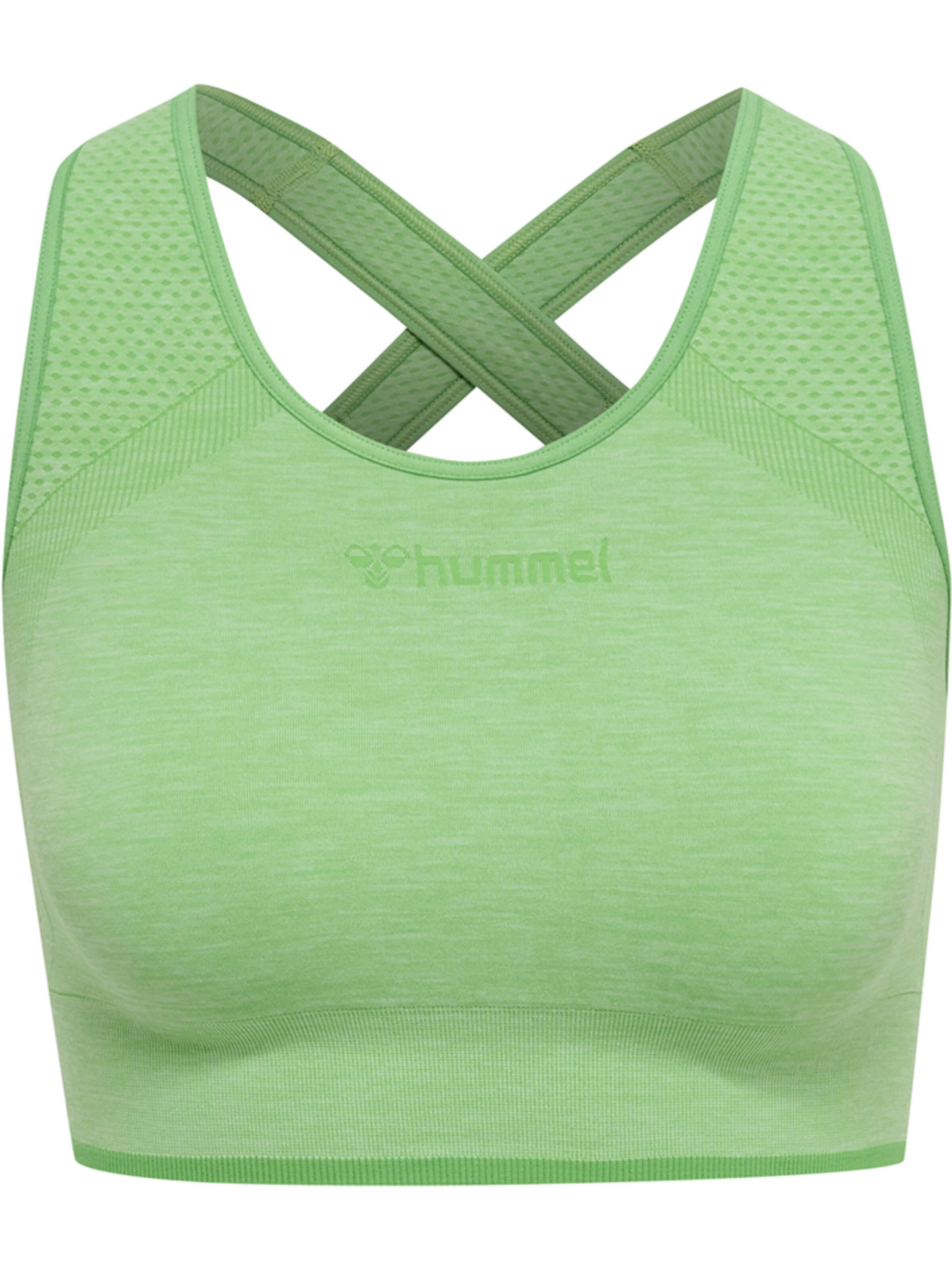 Hummel Bustier Sports-BH i grøn: forside
