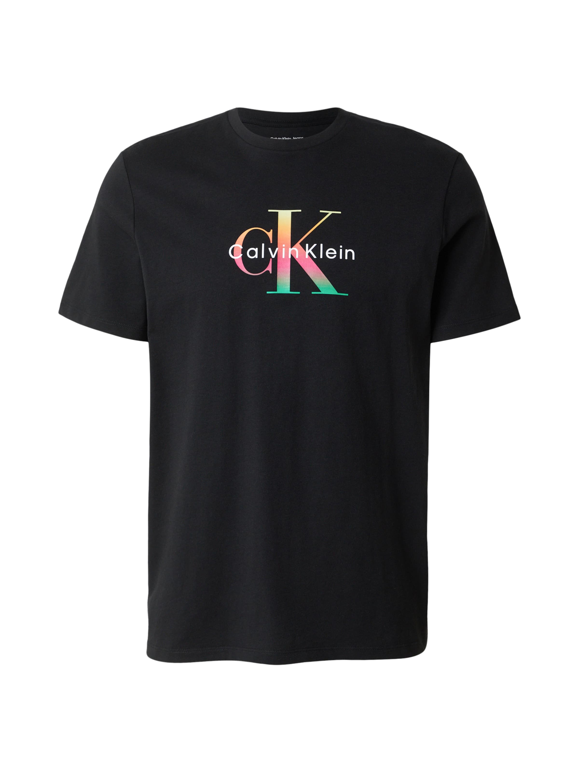 Regular T-Shirt 'Pride' Calvin Klein Jeans en noir : devant