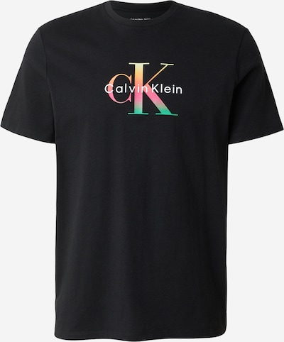 XS dydžio Marškinėliai 'Pride' iš Calvin Klein Jeans, spalva – žalia / rožinė / juoda / balta, Prekių apžvalga