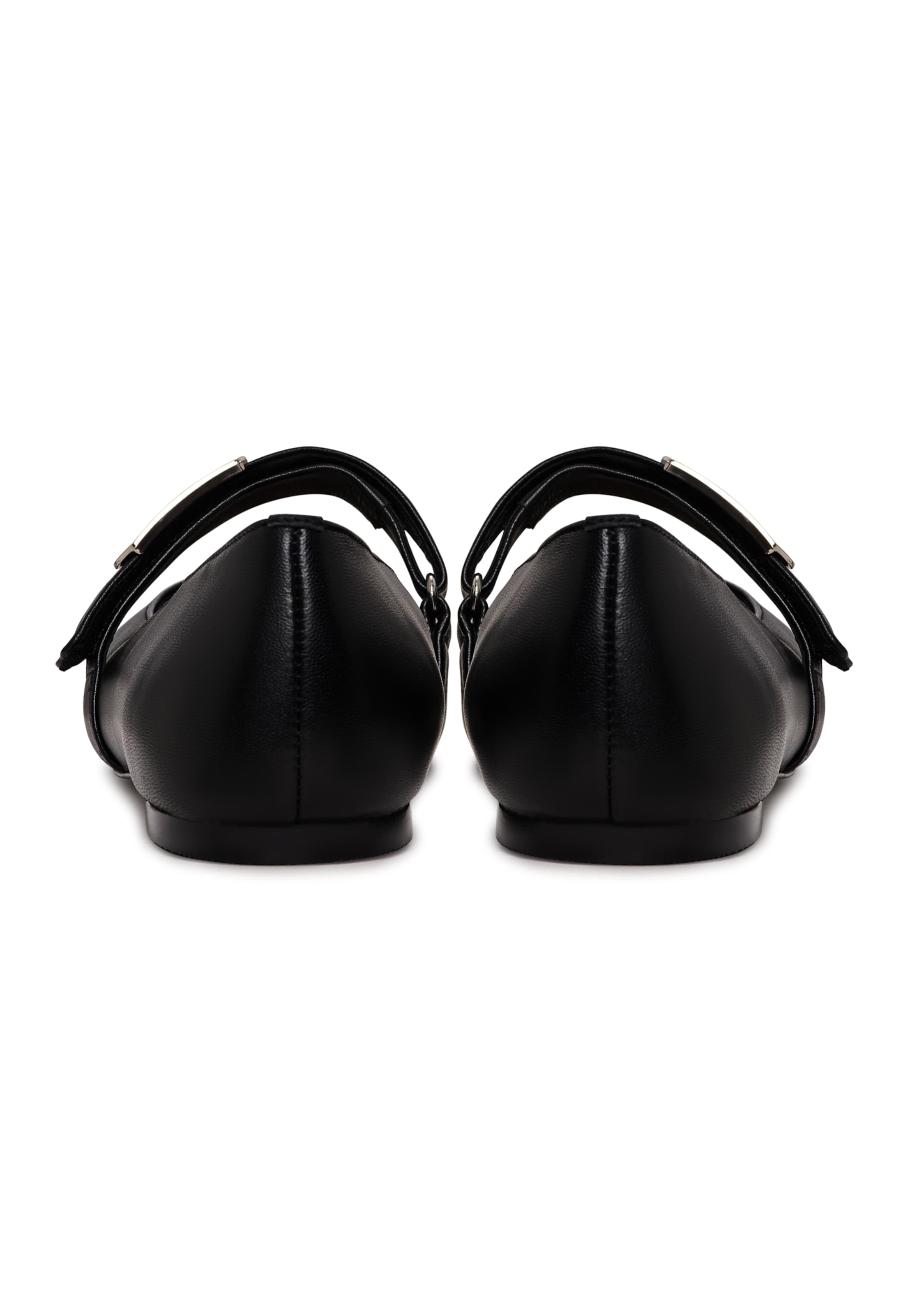 CESARE GASPARI Strap ballerina in Black