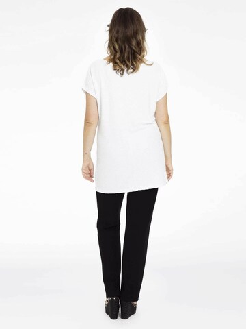 T-shirt ' Oblie ' Yoek en blanc