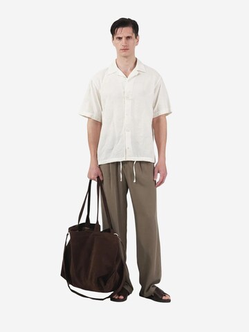 Giesto Regular fit Button Up Shirt in Beige: front
