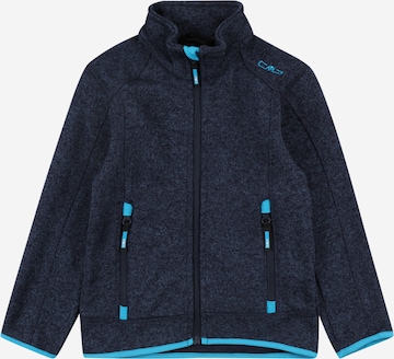 CMP Athletic Fleece Jacket in Blue: front