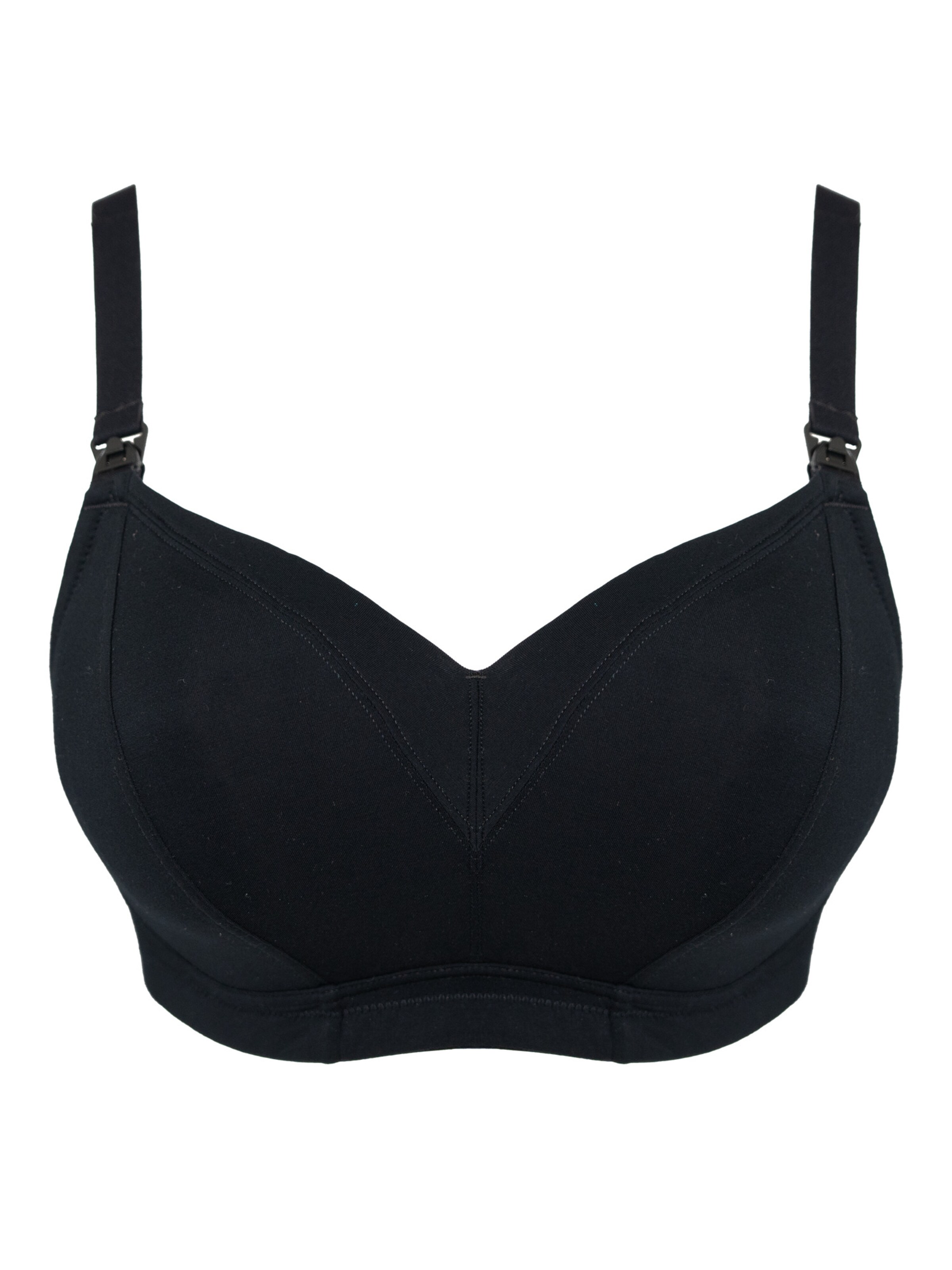 Bustier Soutien-gorge d’allaitement 'Cozymama' SugarShape en noir : devant