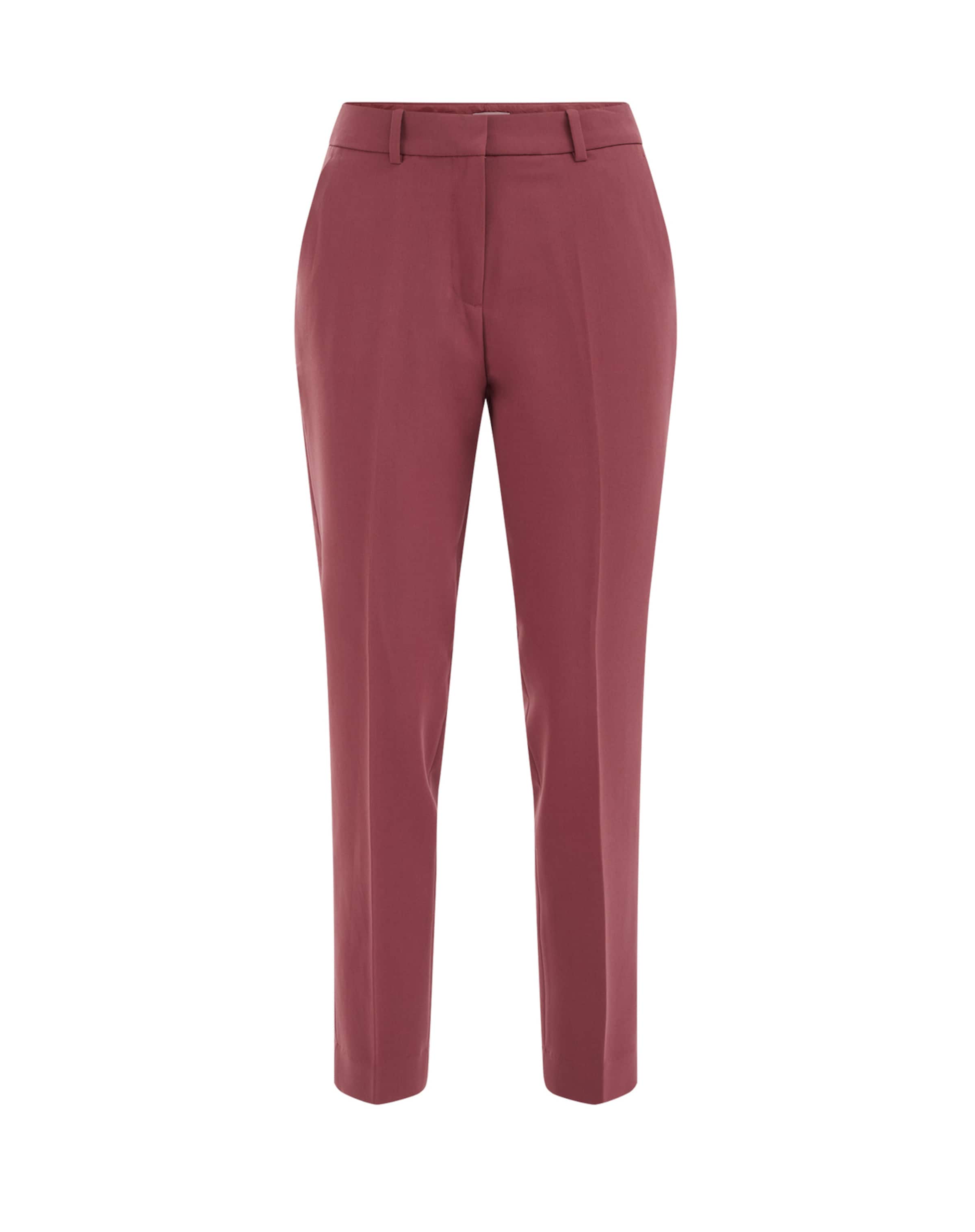 Slimfit Pantaloni con piega frontale di WE Fashion in rosa: frontale