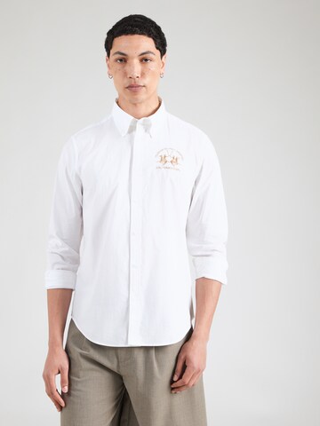 Coupe regular Chemise La Martina en blanc : devant