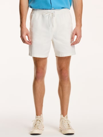 Shiwi Regular Панталон 'Josh' в бяло: отпред
