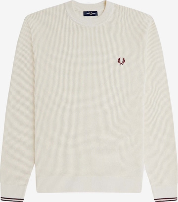 Pull-over Fred Perry en blanc : devant