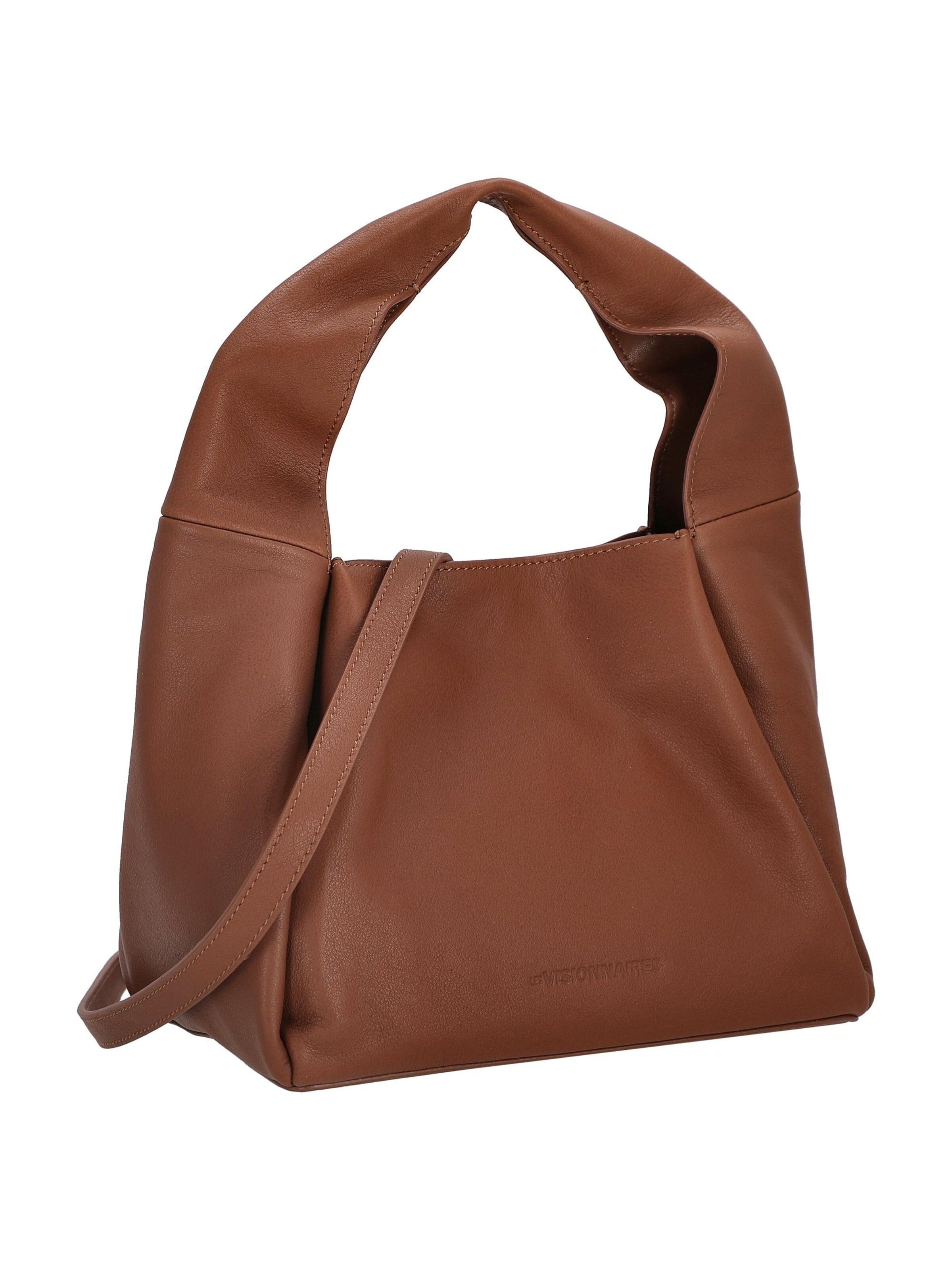 Les Visionnaires Umhängetasche 'Coralie Essential Soft Grainy'‌‌‌‌‌‌‌ in Braun