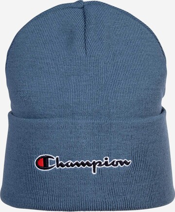 Champion Authentic Athletic Apparel Beanie in Blue: front