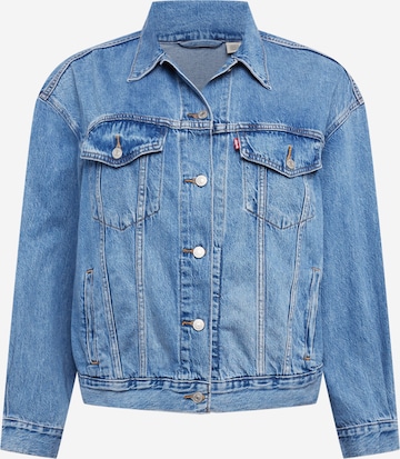 Levi's® Plus Tussenjas 'PL 90s Trucker' in Blauw: voorkant