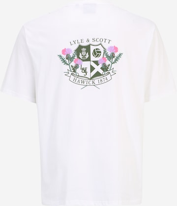 T-Shirt 'Thistle Club' Lyle & Scott Big&Tall en blanc