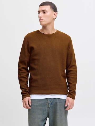 JACK & JONES Pullover 'JJECOOPER' in Braun: Vorderseite