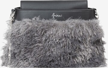 Pochette faina en gris : devant