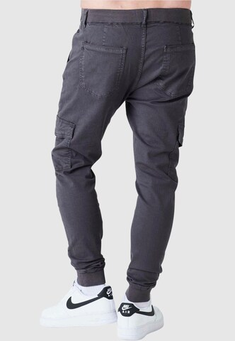 2Y Premium Tapered Cargobroek 'Aramis' in Grijs