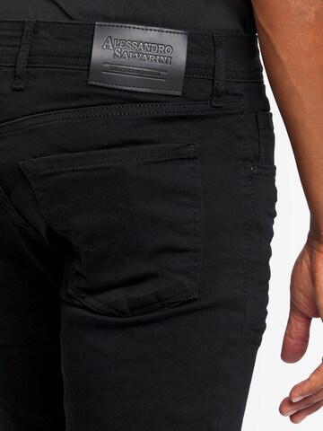 Alessandro Salvarini Regular Jeans in Schwarz