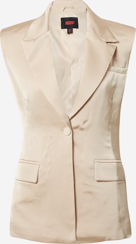 Misspap Gilet in Beige: voorkant