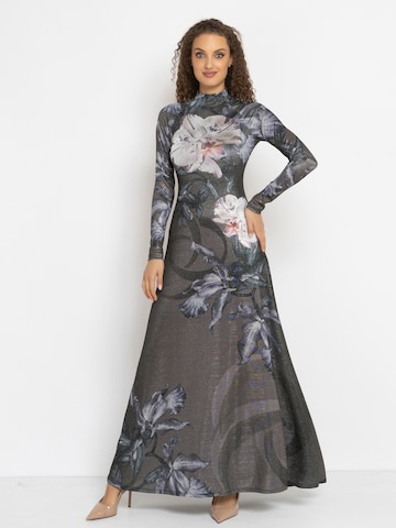 JIORO Jurk 'ORCHID ICE' in Grijs