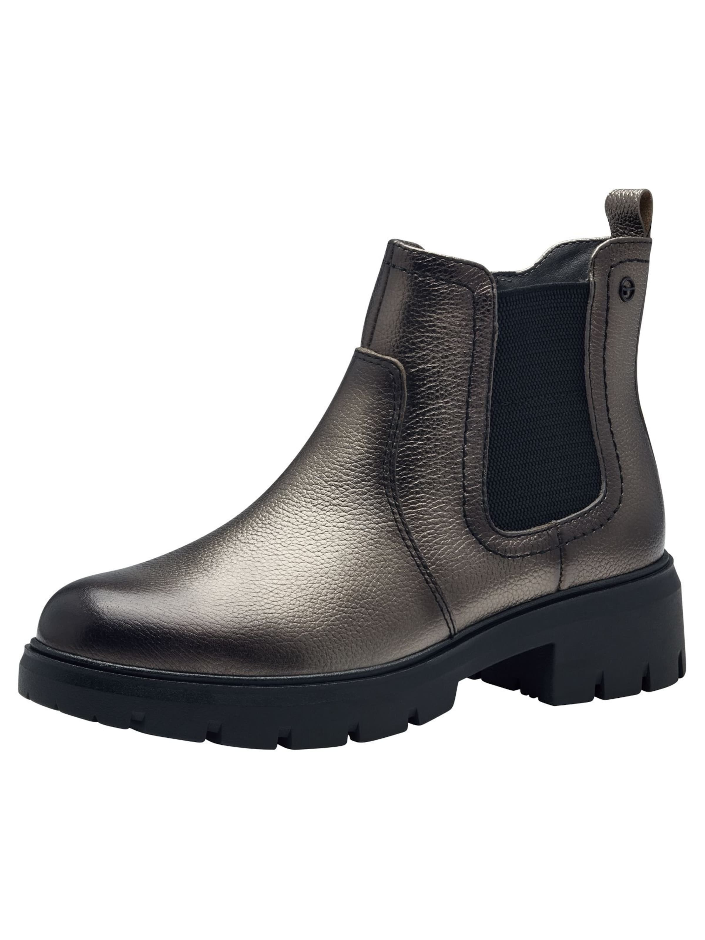 Tamaris Chelsea boots in Grey: front