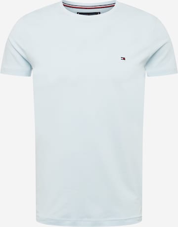 Coupe slim T-Shirt TOMMY HILFIGER en bleu : devant