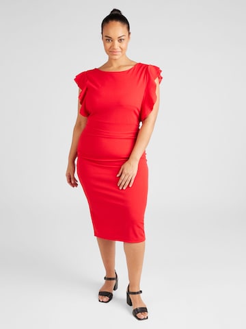 WAL G. Dress 'RUSIE' in Red: front