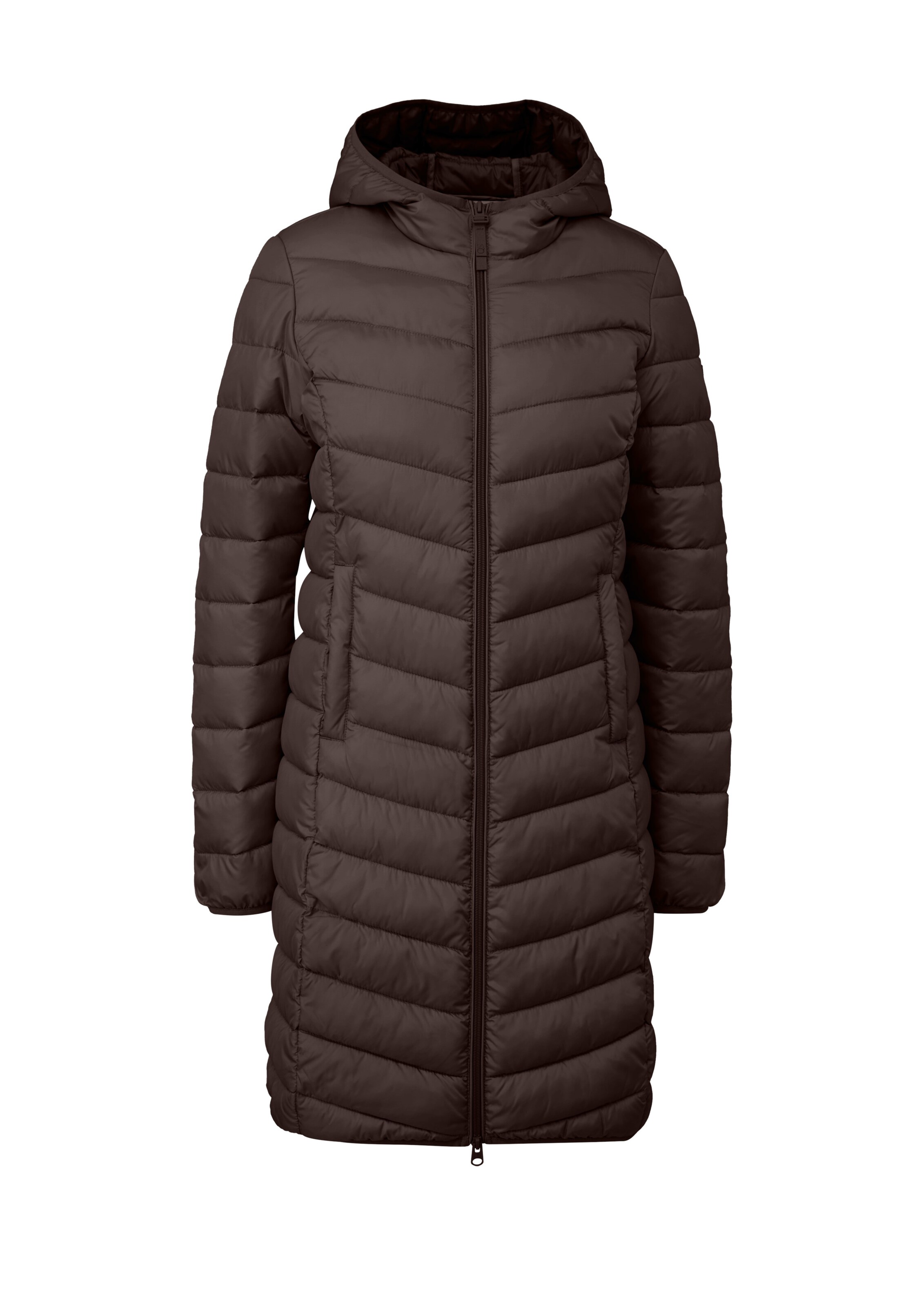 QS Wintermantel in L in de kleur Donkerbruin, Productweergave