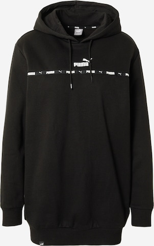 PUMA Athletic Sweatshirt in Black: front