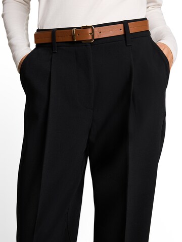 TOM TAILOR Loosefit Pantalon in Zwart