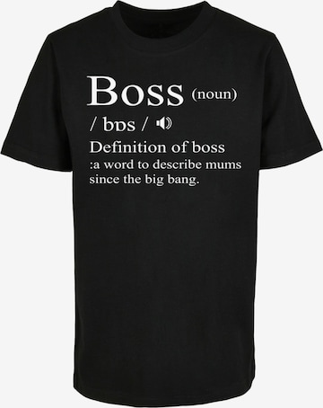 ABSOLUTE CULT Shirt 'Mother's Day - Boss' in Zwart: voorkant