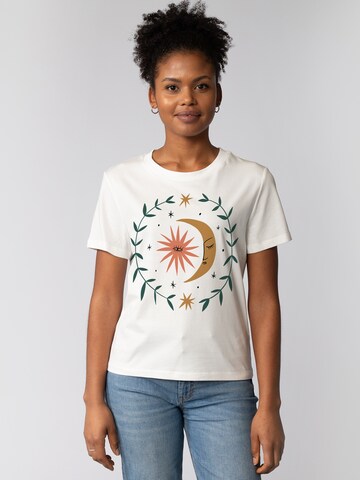 Maglietta 'Love And Flex' di Watapparel in bianco: frontale