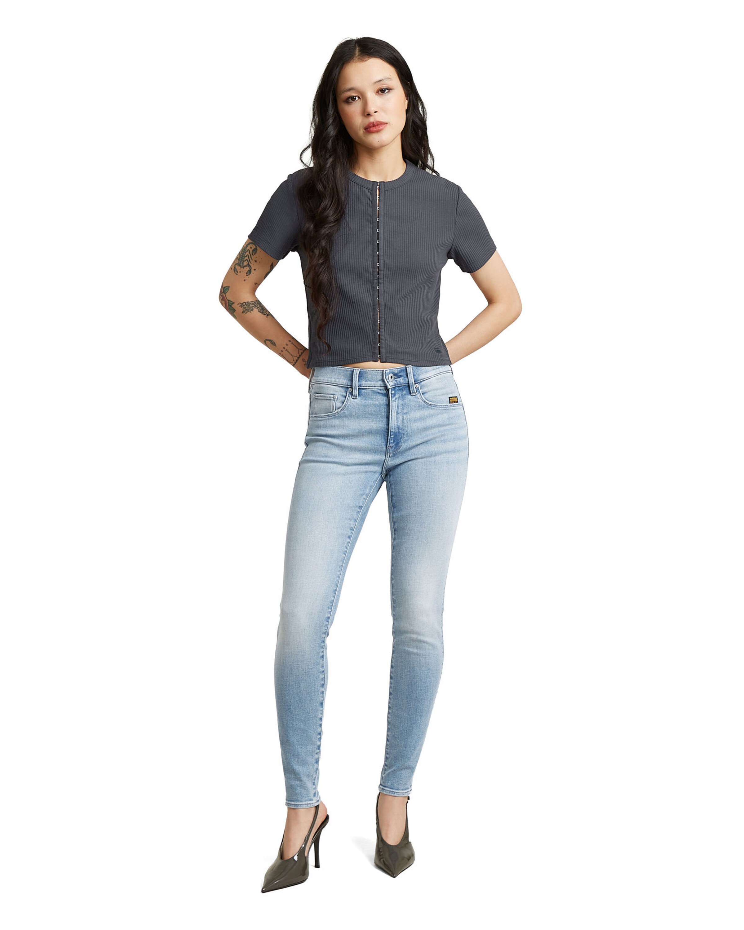 G-STAR Skinny Jeans - '3301 Skinny Jeans' in Blau
