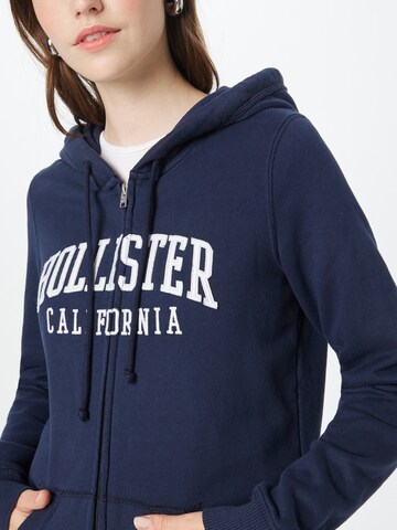 HOLLISTER Zip-Up Hoodie in Blue