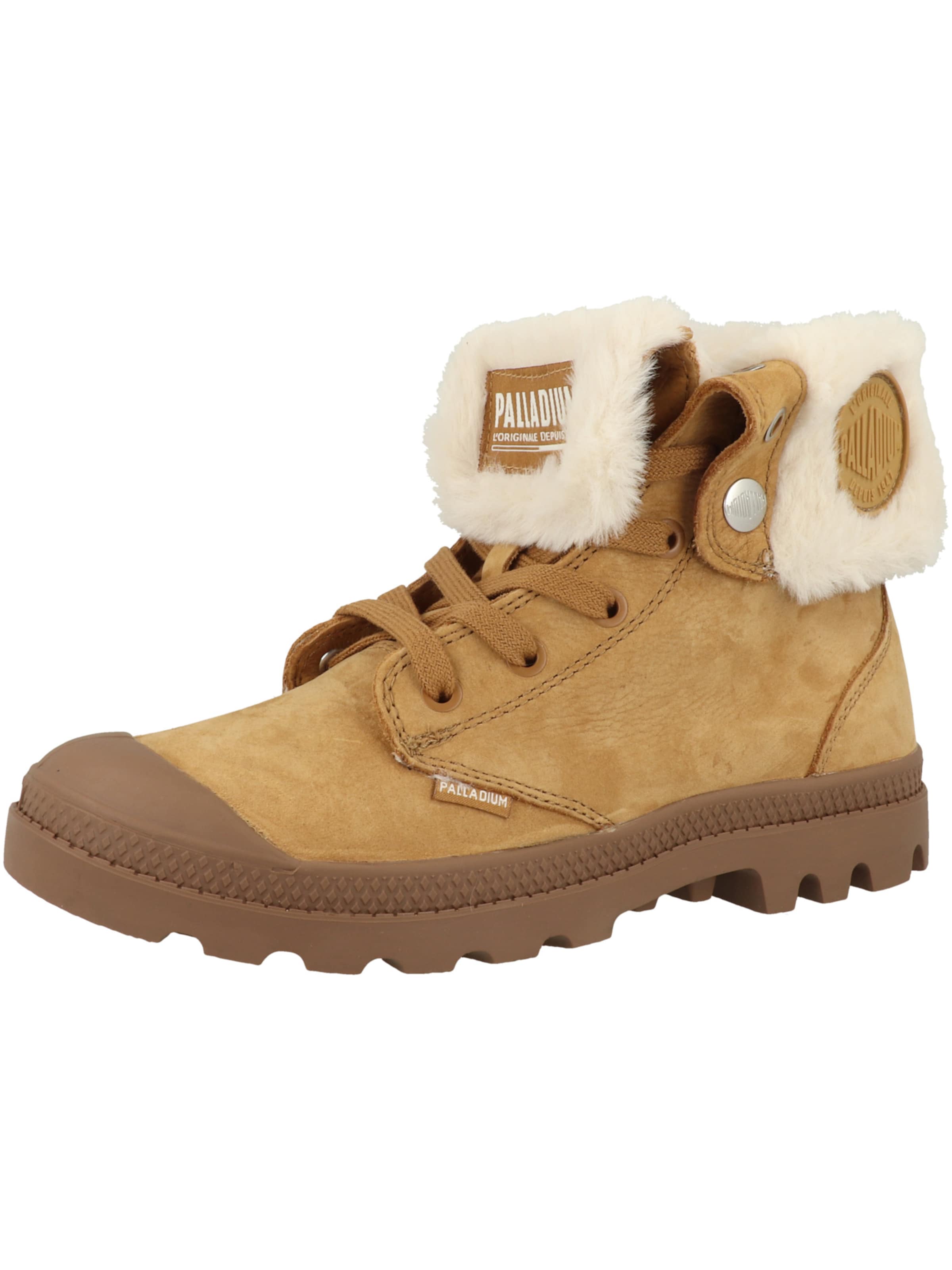 Palladium Schnürstiefelette 'Baggy' in Braun: Vorderseite