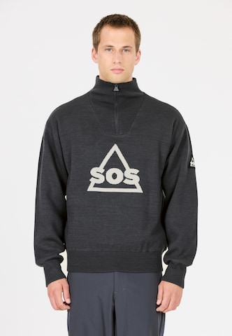 SOS Windbreaker 'Tignes' in Blau: Vorderseite
