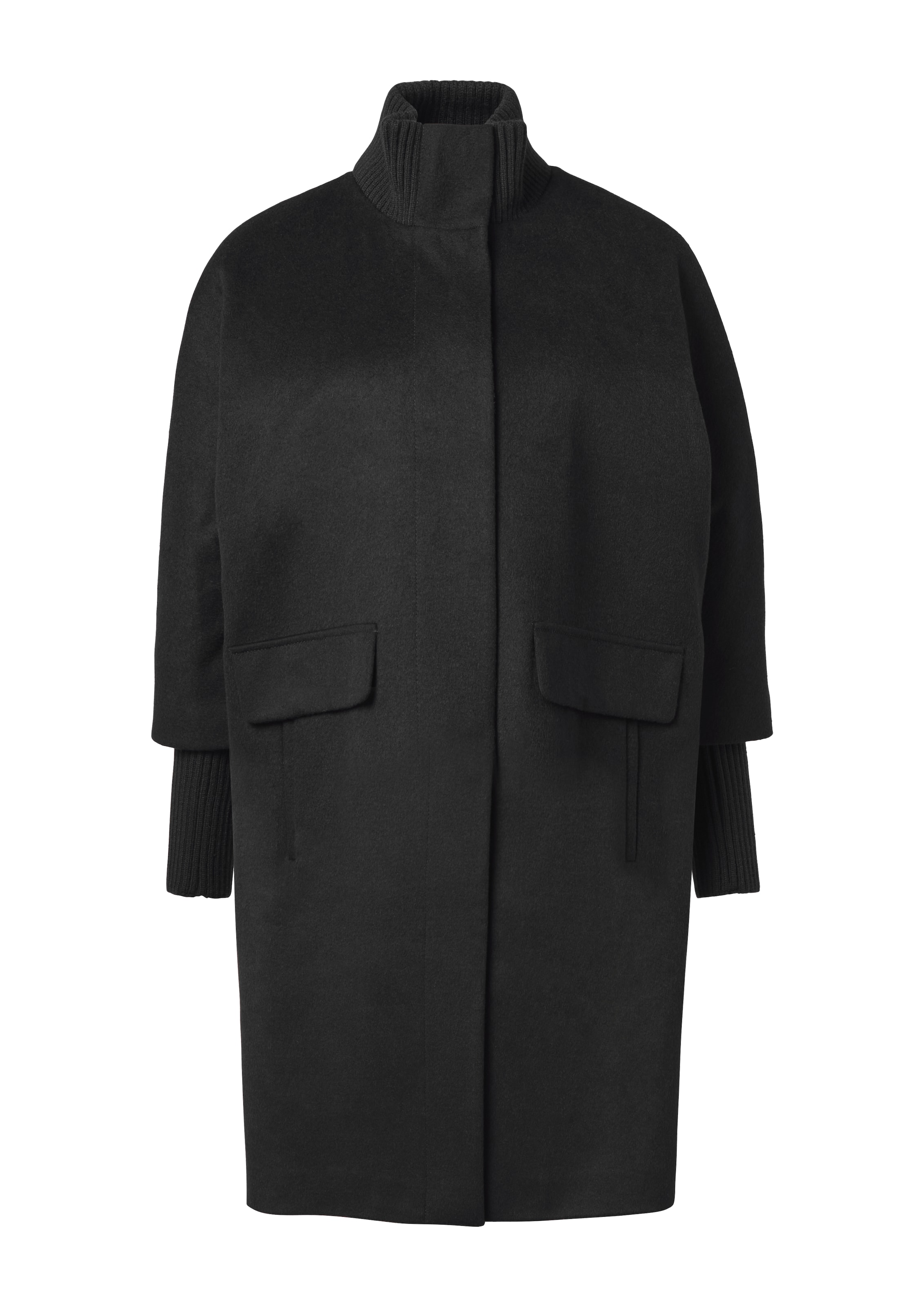 COMMA Übergangsmantel in Schwarz: Vorderseite