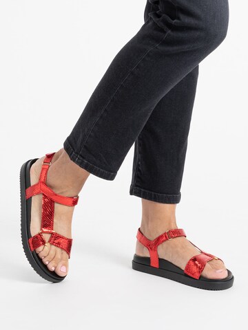 VITAFORM Sandale in Rot