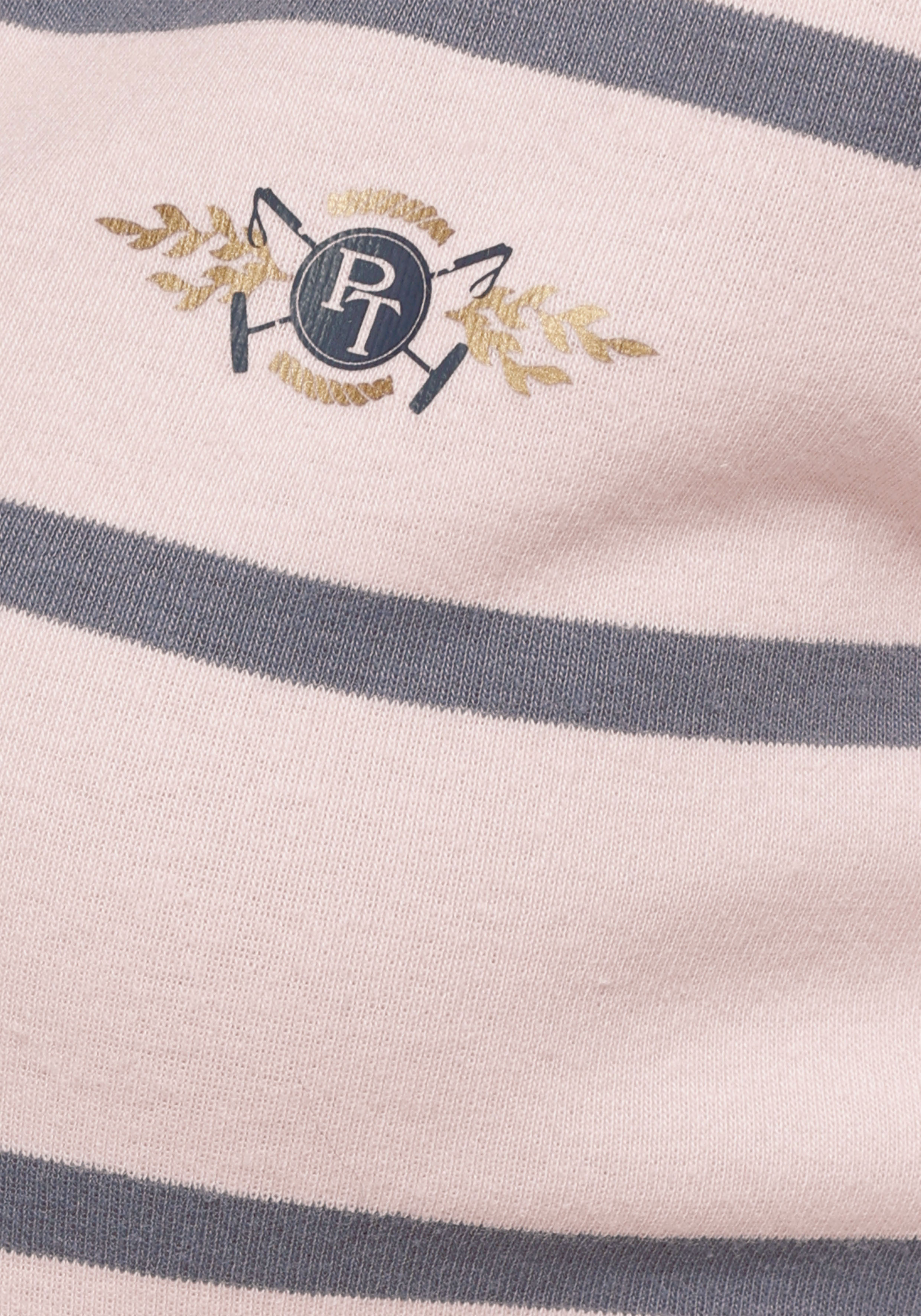 Tom Tailor Polo Team Shirt in Pink 