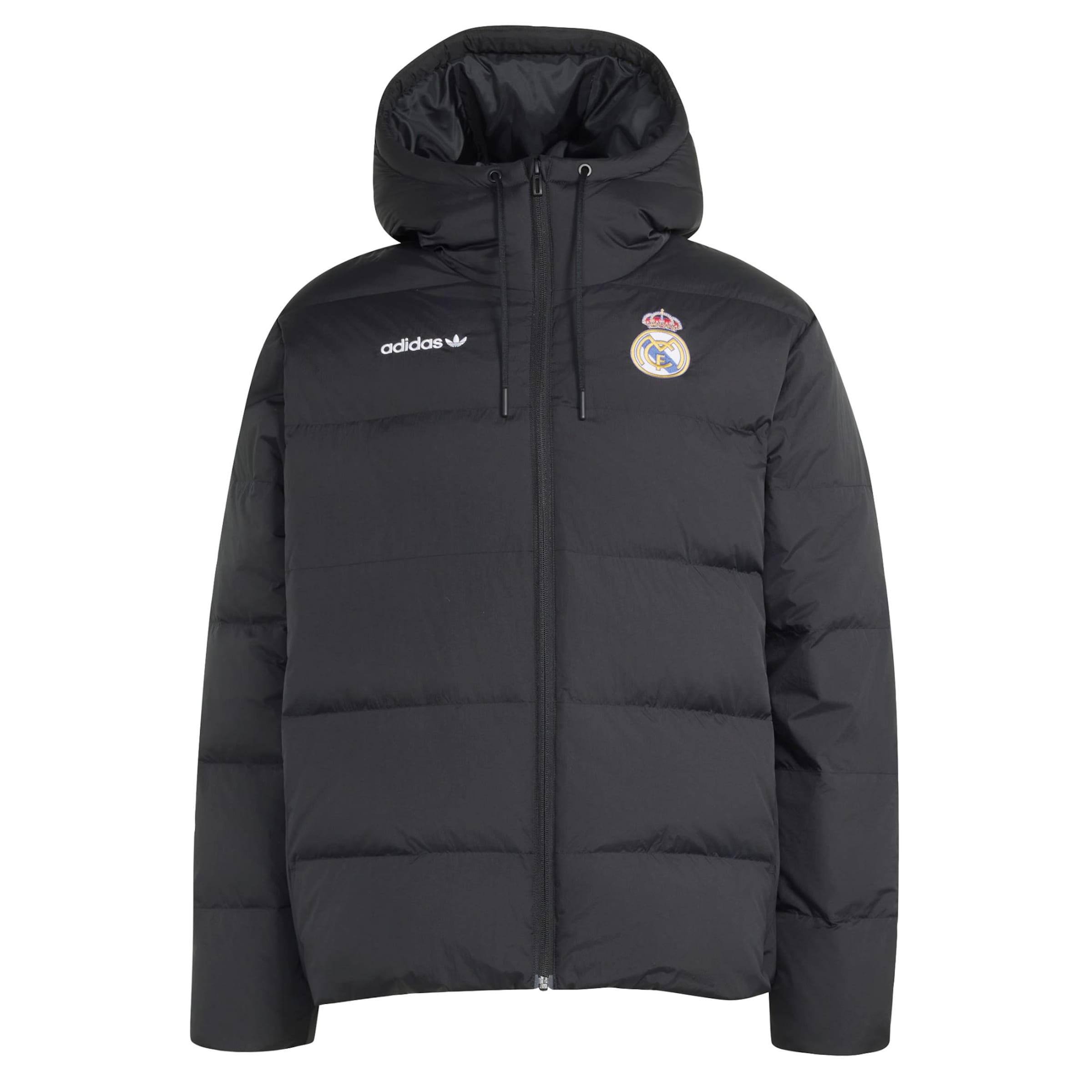 ADIDAS PERFORMANCE Φθινοπωρινό και ανοιξιάτικο μπουφάν 'Real Madrid EQT' σε μαύρο: μπροστά