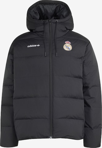 ADIDAS PERFORMANCEPrijelazna jakna 'Real Madrid EQT' - crna boja: prednji dio