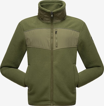 STONE HARBOUR Athletic fleece jacket in Green