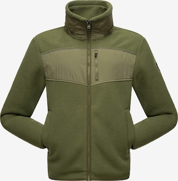 STONE HARBOUR Athletic Fleece Jacket in Green