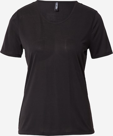 PIECES - Camiseta 'Kamala' en negro: frente