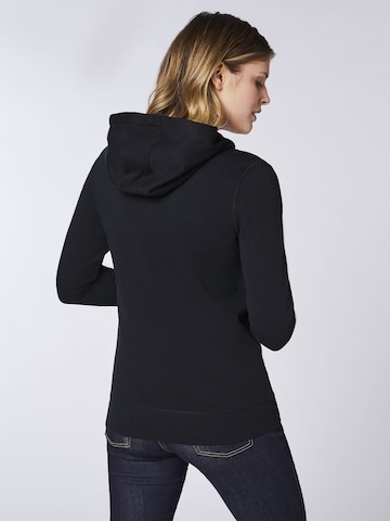 Oklahoma Jeans Sweatjacke in Schwarz